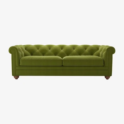 Sofa.com Patrick 3 Seat Sofa in Vine Leaf Organic Smart Cotton