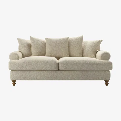 Sofa.com Teddy 3 Seat Sofabed in Alpaca Textured Boucle - sofa.com