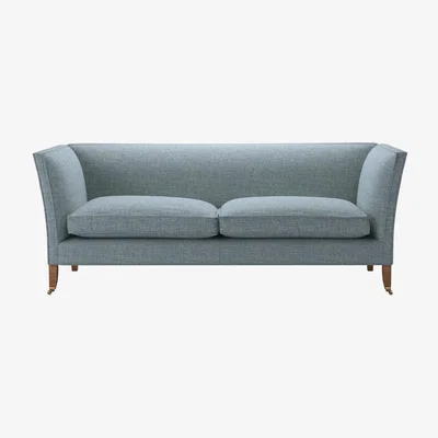 Sofa.com Descartes Plain 3 Seat Sofa in Hydrangea Highland Tweed - sofa.com