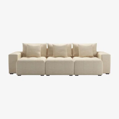 Sofa.com Romy 3 Seat Sofa in Chantilly Aquaclean Clever Chenille