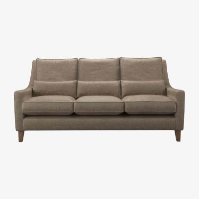 Sofa.com High Back Iggy 3 Seat Sofa in Greige Florence Textured Weave