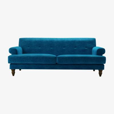 Sofa.com Perfectly Pristine Remy 3 Seat Sofa in Scuba Smart Velvet - sofa.com