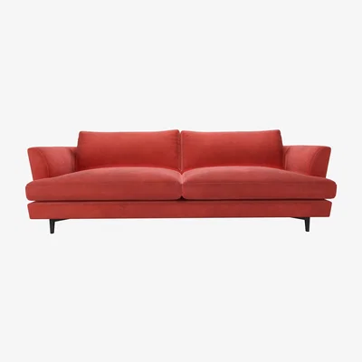 Sofa.com Lars 3 seat sofa in Wild Raspberry Smart Velvet