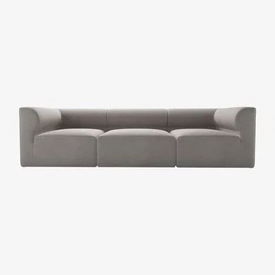 Sofa.com Cohen 3 Seat Sofa in Nimbus Aquaclean Clever Velvet
