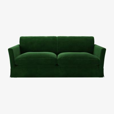 Sofa.com Otto 3 Seat Sofa in Putting Green Aquaclean Clever Velvet