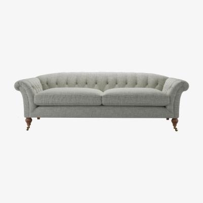 Sofa.com Humphrey 3 Seat Sofa in Grey Marl Highland Tweed - sofa.com