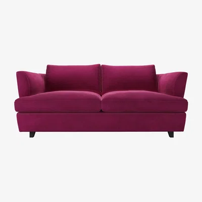 Sofa.com Lars 3 Seat Sofa Bed in Persian Rose Smart Velvet