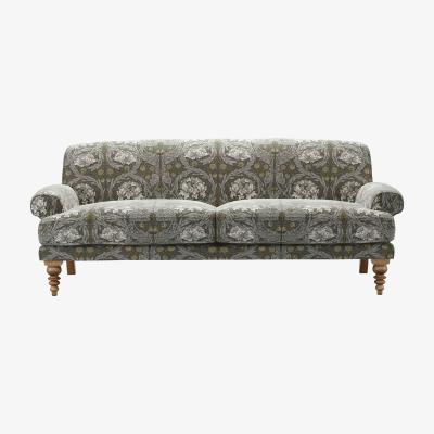 Sofa.com Saturday 3 Seat Sofa (breaks down) in African Marigold Velvet Iron