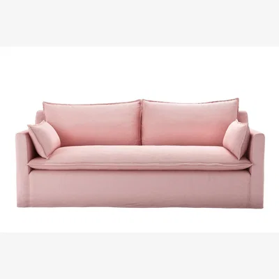 Sofa.com Anders 3 Seat Sofa in Rhubarb Smart Cotton - sofa.com