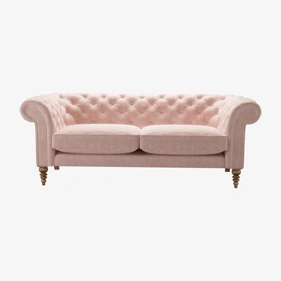 Sofa.com Oscar 3 Seat Sofa in Pavilion Pink Brushstroke - sofa.com