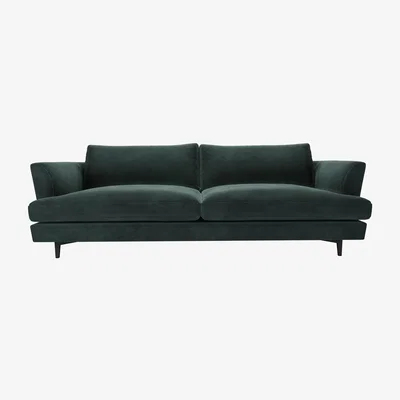 Sofa.com Lars 3 seat sofa in Smokey Green Cashmere Velvet