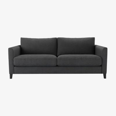 Sofa.com Izzy 3 Seat Sofa in Charcoal Brushed Linen Cotton - sofa.com