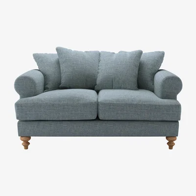 Sofa.com Teddy 2 Seat Sofa in Hydrangea Highland Tweed - sofa.com