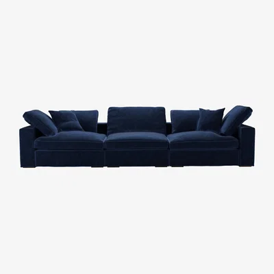 Sofa.com Long Island 3 Seat Sofa in Port Royal Aquaclean Clever Chenille