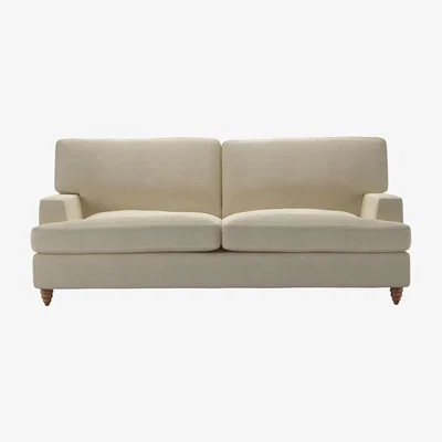 Sofa.com Isla 3 Seat Sofabed in Pampas Hygge Smart Linen