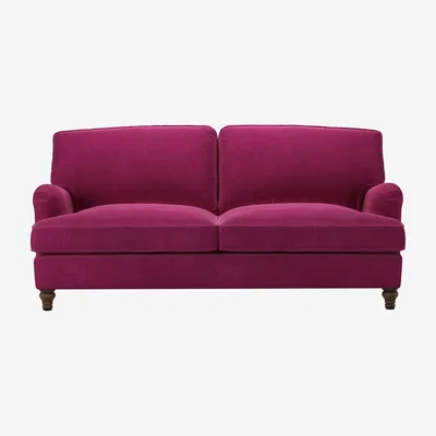 Sofa.com Bluebell 3 Seat Sofa Bed in Persian Rose Smart Velvet