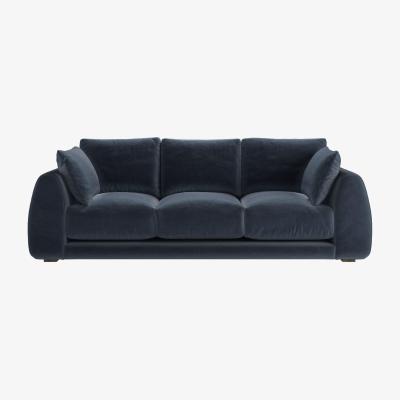 Sofa.com Carmel 3 Seat Sofa in Skyfall Cotton Matt Velvet