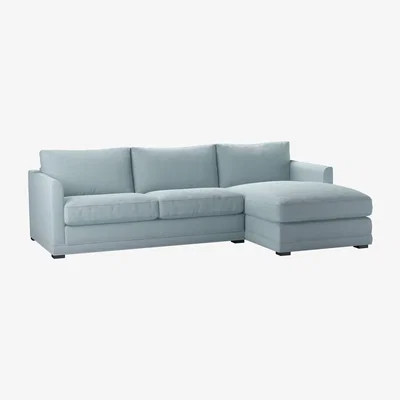 Sofa.com Aissa Medium RHF Chaise Sofa in Exhale Vermeer Linen - sofa.com