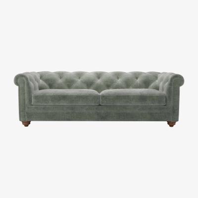 Sofa.com Patrick 3 Seat Sofa Bed in Moonstone Speckled Chenille