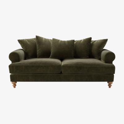 Sofa.com Teddy 3 Seat Sofa in Juniper Aquaclean Clever Chenille