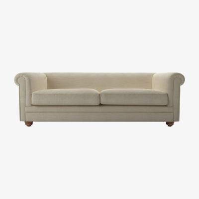 Sofa.com Patrick Unbuttoned 3 Seat Sofa in Pampas Hygge Smart Linen
