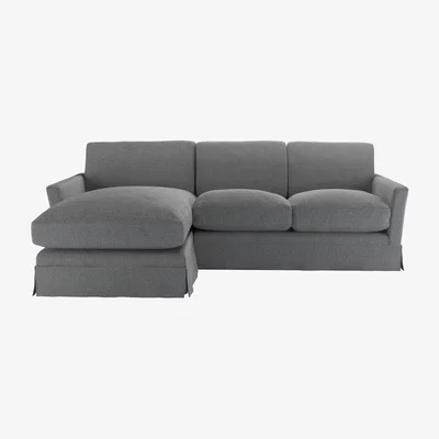Sofa.com Otto Medium LHF Chaise Sofa in Harbour Grey Whitstable - sofa.com