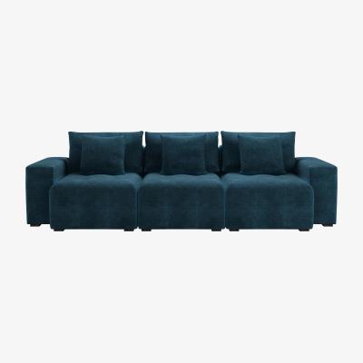 Sofa.com Romy 3 Seat Sofa in Mineral Mist Speckled Chenille