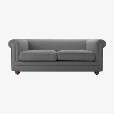 Sofa.com Patrick Unbuttoned 2.5 Seat Sofa in Shadow Brushed Linen Cotton - sofa.com