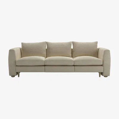 Sofa.com Tiffany Slim 3 Seat Sofa in Pampas Hygge Smart Linen