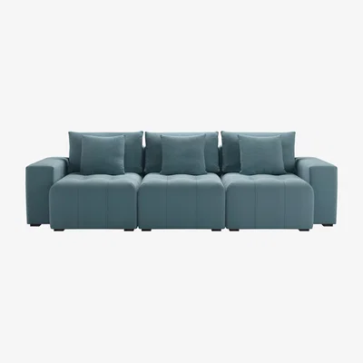 Sofa.com Romy 3 Seat Sofa in Tide Organic Smart Cotton