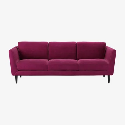 Sofa.com Holly 3 Seat Sofa in Persian Rose Smart Velvet