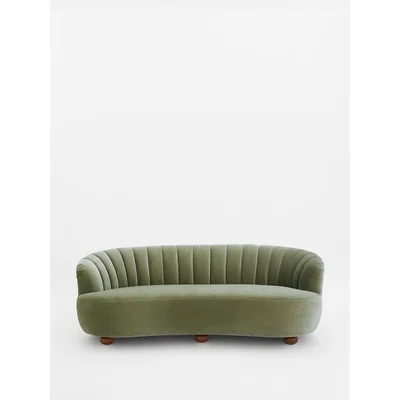 Soho Home Luciana 3-Seater Sofa, Velvet Fern, UK