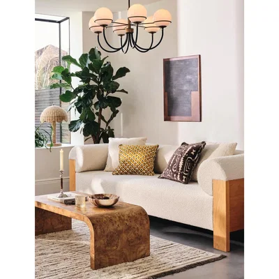 Soho Home Eldon Sofa, Boucle 3 Seater UK