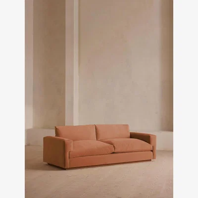 Soho Home Mossley Three Seater Sofa, Velvet, Antique Rose