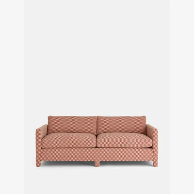 Soho Home Ashford Three Seater Sofa, Pierre Frey Bakou Rouge