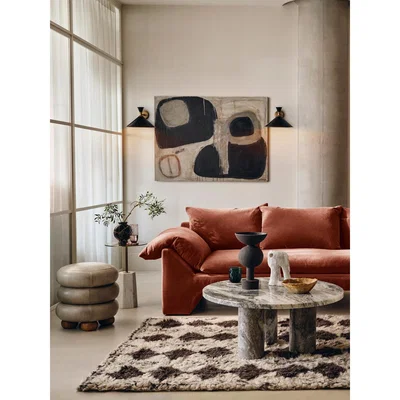 Soho Home Wyatt 3-Seater Sofa, Mohair Rust