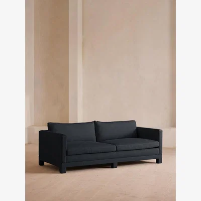 Soho Home Ashford Three Seater Sofa, Linen, Indigo