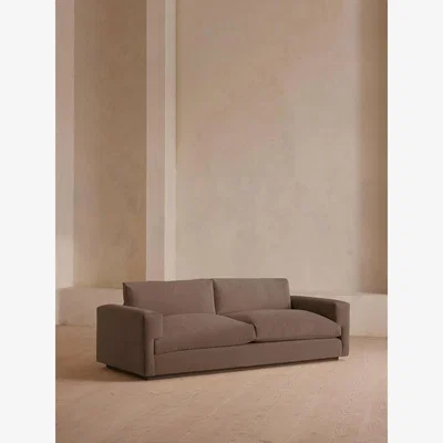 Soho Home Mossley Three Seater Sofa, Velvet, Taupe