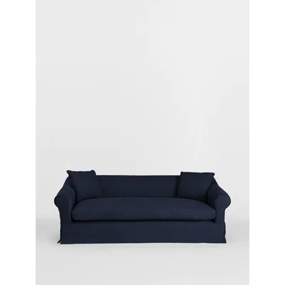 Soho Home Ophelia 3-Seater Sofa, Linen Dark Navy
