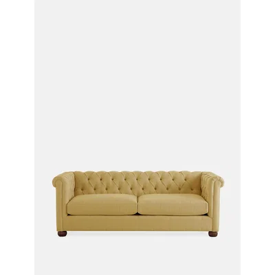 Soho Home Aderyn Chesterfield 3 Seater, Linen Antelope