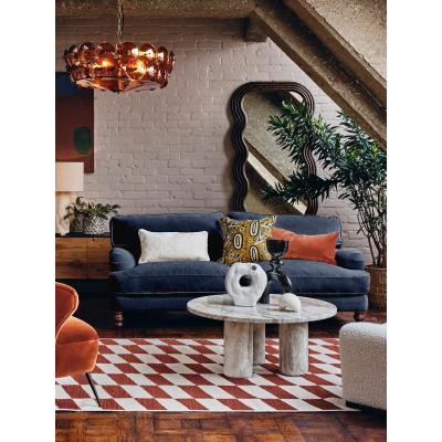 Soho Home Arundel 3-Seater Sofa, Velvet Navy