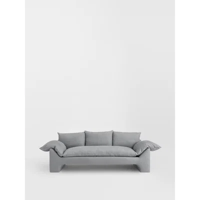 Soho Home Wyatt 3-Seater Sofa, Linen Light Grey
