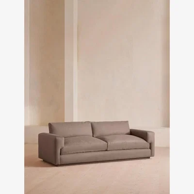 Soho Home Mossley Three Seater Sofa, Linen, Mushroom