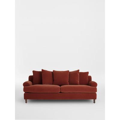 Soho Home Audrey 3-Seater Sofa, Mohair Rust