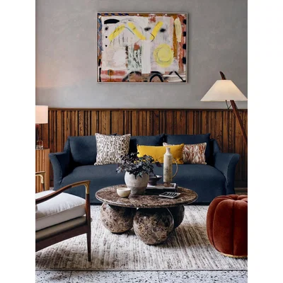 Soho Home Roma 3-Seater Sofa, Linen Dark Navy