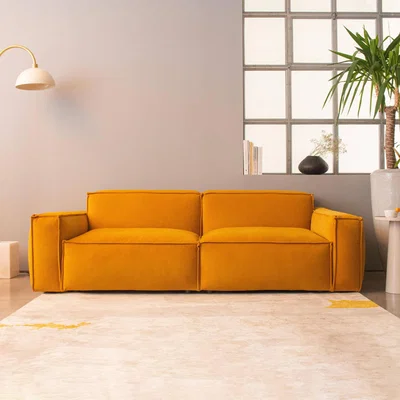 Sazy Torostar 3 Seater Sofa, Mustard
