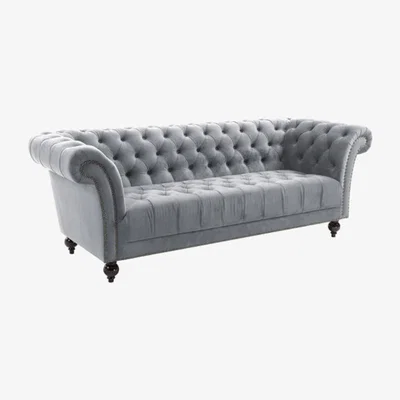 Teddy Beau Birlea Chester 3 Seater Sofa Grey