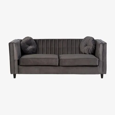 Teddy Beau Teddy's Collection Finn Grey 3 Seater Sofa