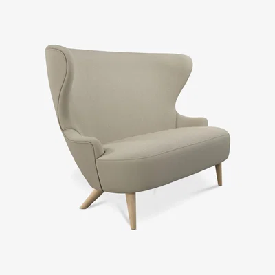 Tom Dixon Tom Dixon - Wingback Micro Sofa Natural Leg Denim 0101