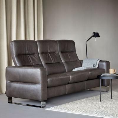 Woods Furniture Stressless Wave High Back Sofa 3 Seater Noblesse Leather